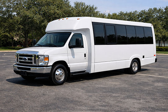 18-passenger minibus available for charter in Tuscaloosa, AL